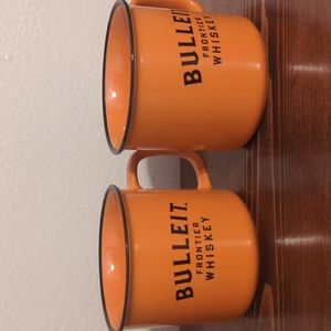 Bulleit Frontier whiskey bourbon mugs set of 2